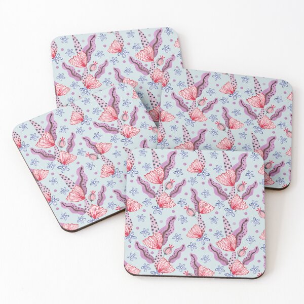 Item preview, Botanical Floral Pattern with Abstract Leaves and Flowers designed and sold by White Rabbit Design .