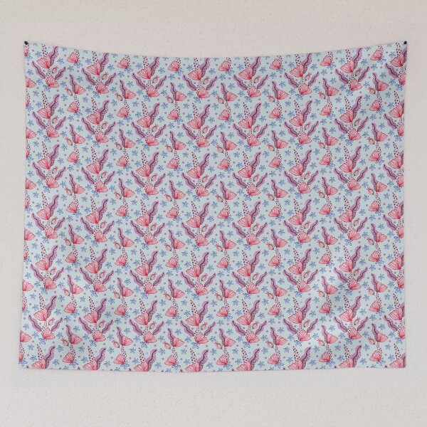 Item preview, Botanical Floral Pattern with Abstract Leaves and Flowers designed and sold by White Rabbit Design .