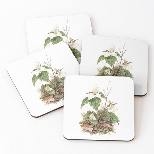 Item preview, White Trillium | Woodland Wildflower Nature Art designed and sold by SusanSweetArt.