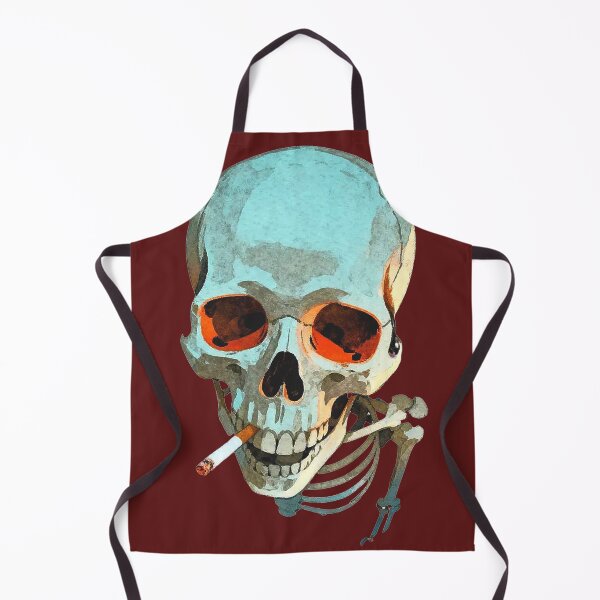 Item preview, Vintage Smoking Skull Art - Skeleton with Cigarette Retro Aesthetic  designed and sold by Creatby7030.