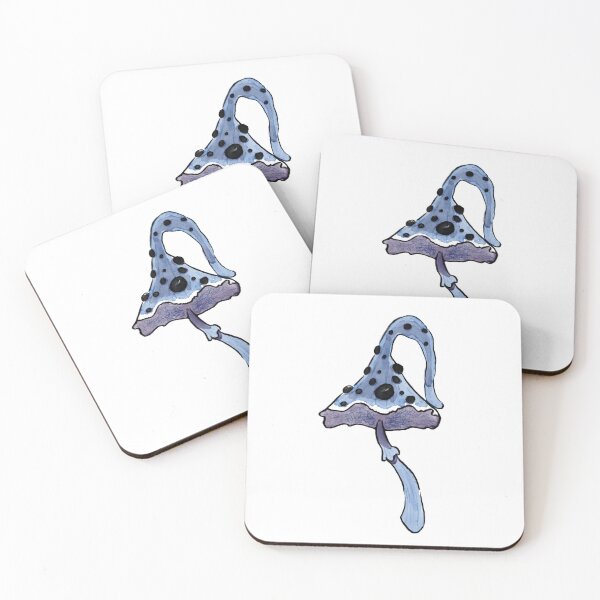 Item preview, Blue Forest Mushroom Sticker – Whimsical Fantasy Mushroom Art designed and sold by PiXi-Pi.
