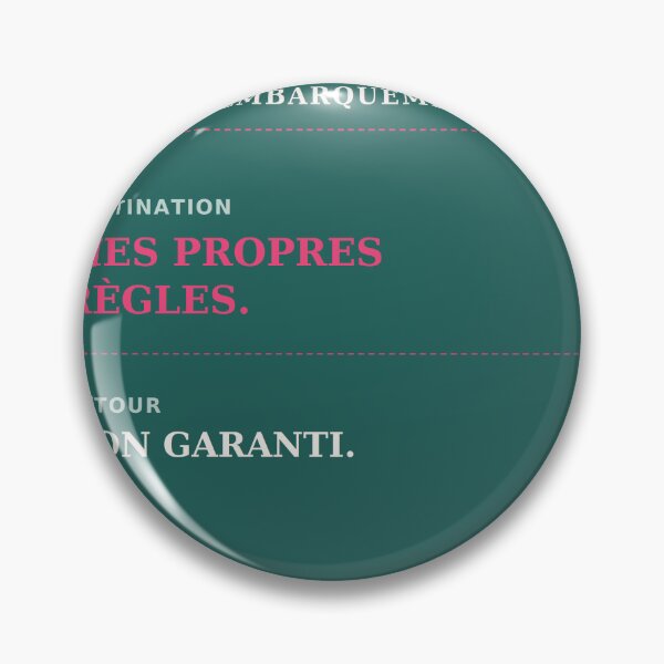 Item preview, Boarding pass, destination my own rules, return not guaranteed - Humorous quote designed and sold by VYNCERA.
