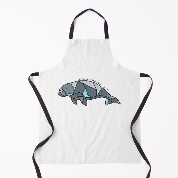 Item preview, Geometric Steller's Sea Cow - Light Blue Accent designed and sold by AnimalsKnowAll.