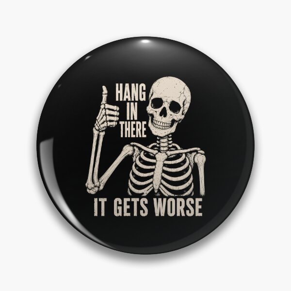 Item preview, Hang In There Skeleton designed and sold by bobcatmarty.