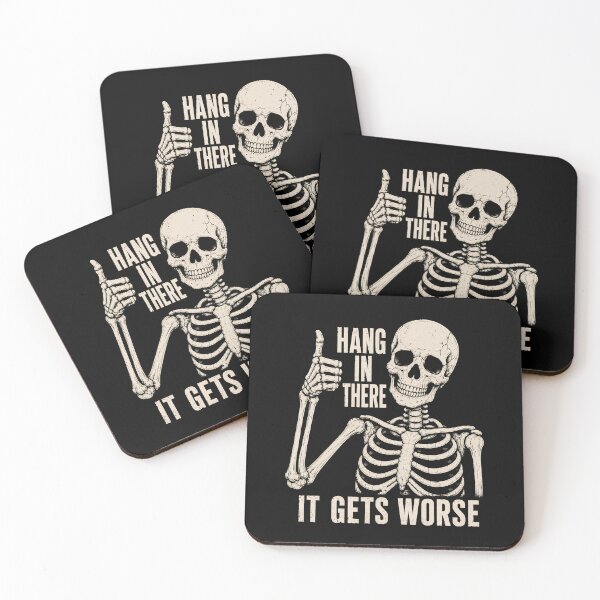 Item preview, Hang In There Skeleton designed and sold by bobcatmarty.