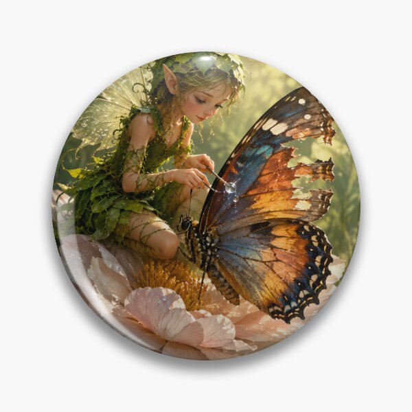 Item preview, Forest Fairy with Butterfly designed and sold by ArcaneVisionArt.