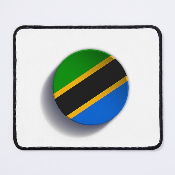 Item preview, 3D Tanzania Flag Badge - Isometric Cylindrical National Emblem designed and sold by Creatby7030.