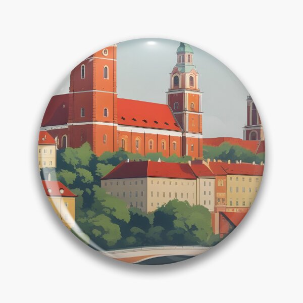 Item preview, Warsaw Poland Vintage Travel Tourism designed and sold by TravelersGems.