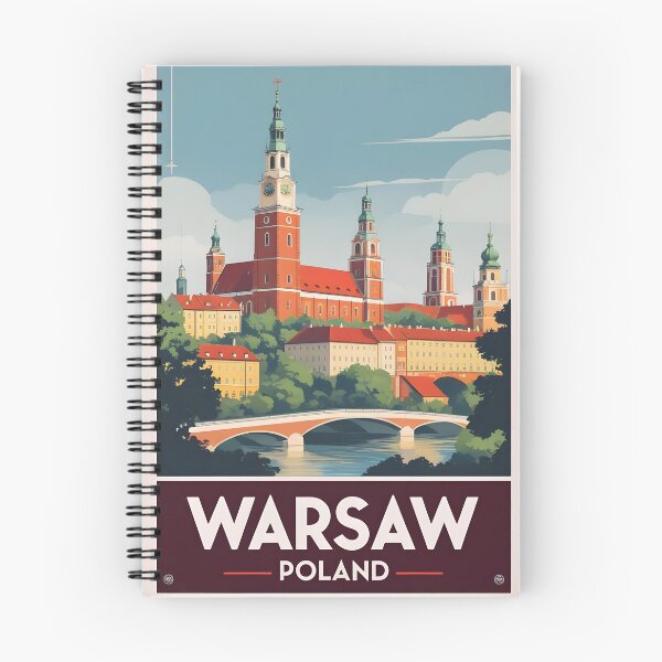 Item preview, Warsaw Poland Vintage Travel Tourism designed and sold by TravelersGems.