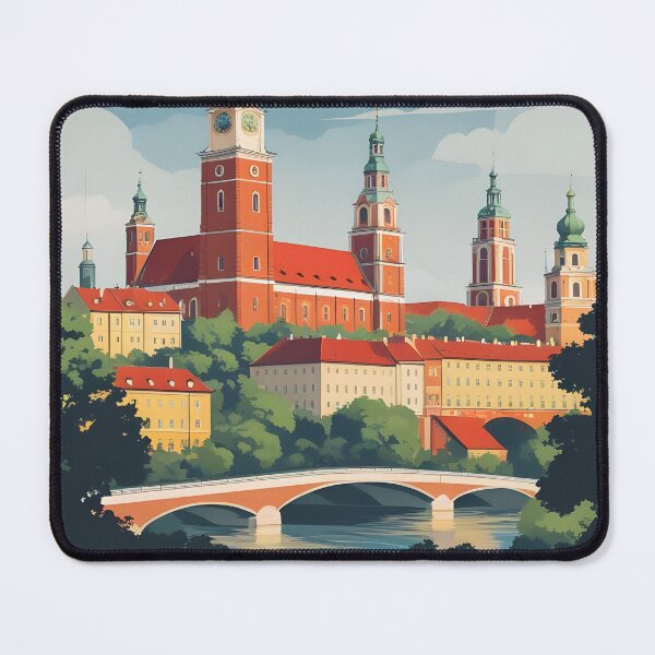 Item preview, Warsaw Poland Vintage Travel Tourism designed and sold by TravelersGems.