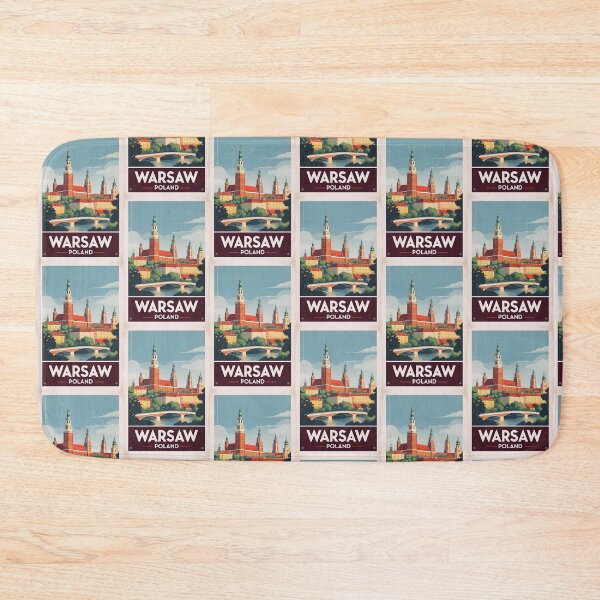 Item preview, Warsaw Poland Vintage Travel Tourism designed and sold by TravelersGems.