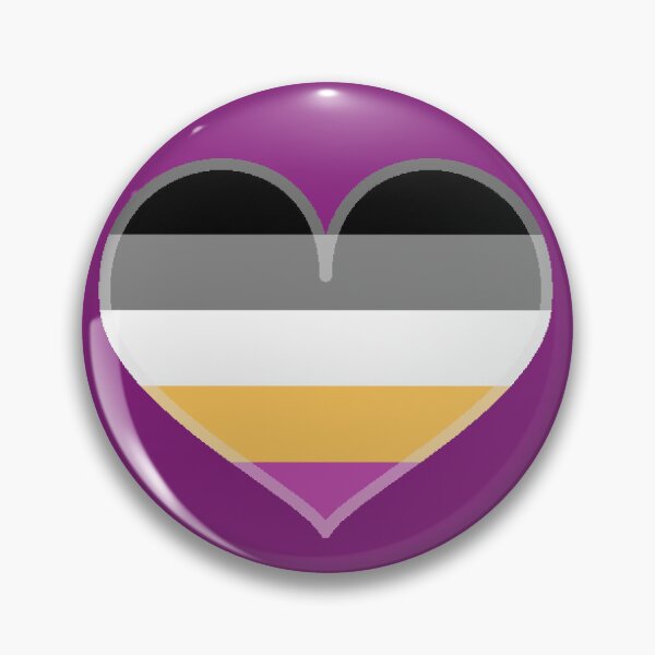 Item preview, Universal Asexual 5-stripe Pride Heart [Purple Edition] designed and sold by Roxzania.