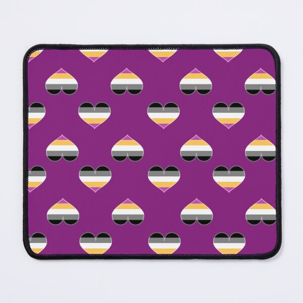 Item preview, Universal Asexual 5-stripe Pride Heart [Purple Edition] designed and sold by Roxzania.