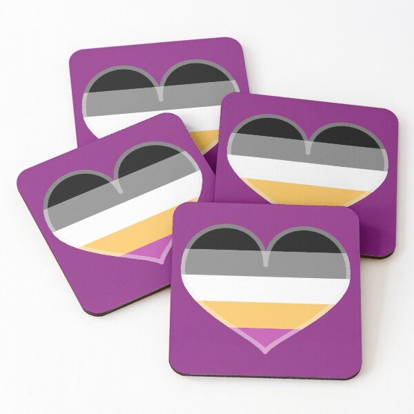 Item preview, Universal Asexual 5-stripe Pride Heart [Purple Edition] designed and sold by Roxzania.