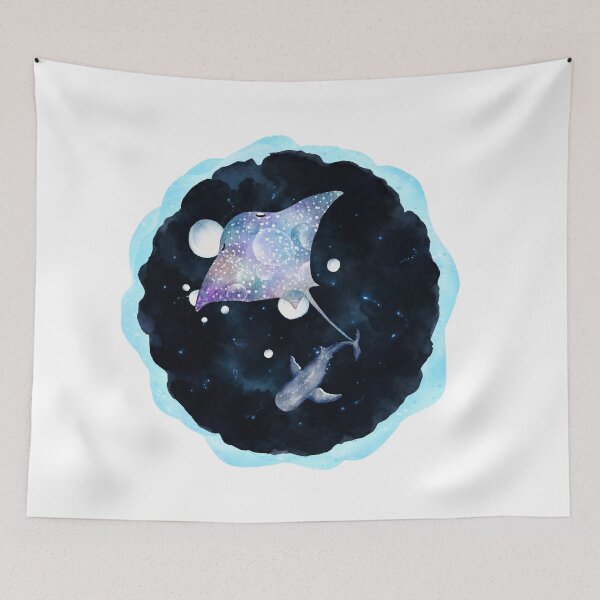 Item preview, Stingray and Whaleshark in deep sea designed and sold by BloomWears.
