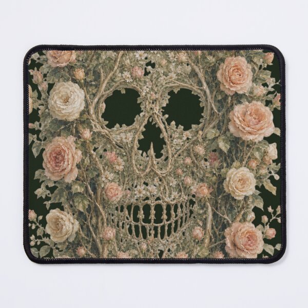 Item preview, Surrealist Skull of Roses designed and sold by cbfineart.