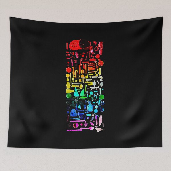 Item preview,  Rainbow Ocean Plastic Pollution - Marine Debris Knolling Flat Lay  designed and sold by Creatby7030.