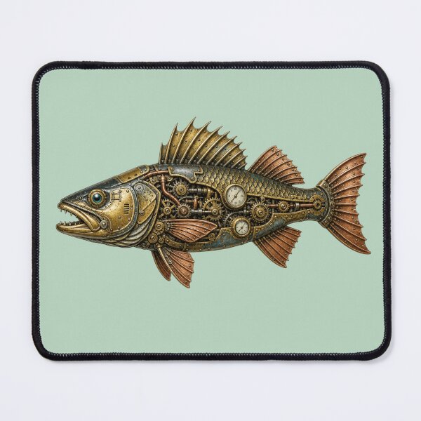 Item preview, Steampunk Walleye Fish designed and sold by cbfineart.