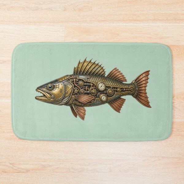 Item preview, Steampunk Walleye Fish designed and sold by cbfineart.