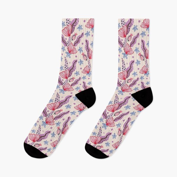 Item preview, Botanical Floral Pattern on Warm Beige Background designed and sold by White Rabbit Design .