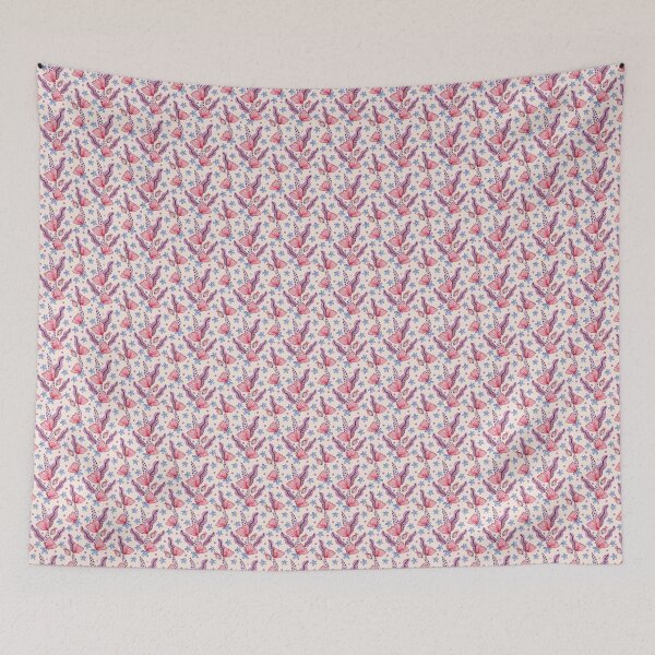 Item preview, Botanical Floral Pattern on Warm Beige Background designed and sold by White Rabbit Design .