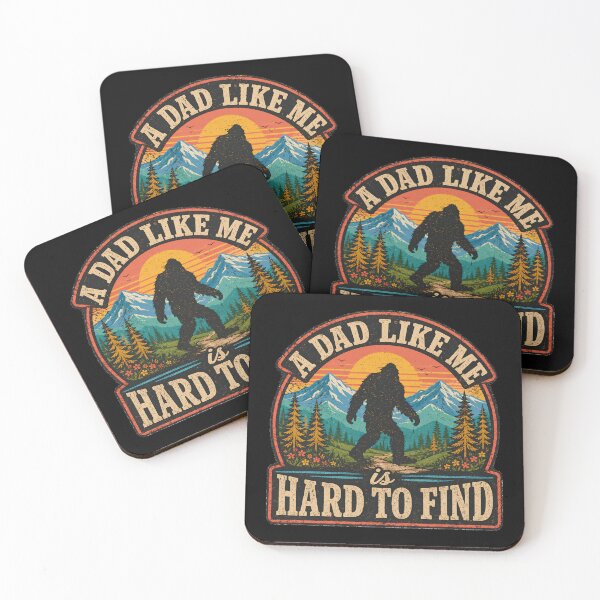Item preview, Funny Bigfoot Dad Gift Sasquatch Father Humor Vintage Mountain Hiking Outdoor Legend Fathers Day Design designed and sold by designstoriesMK.
