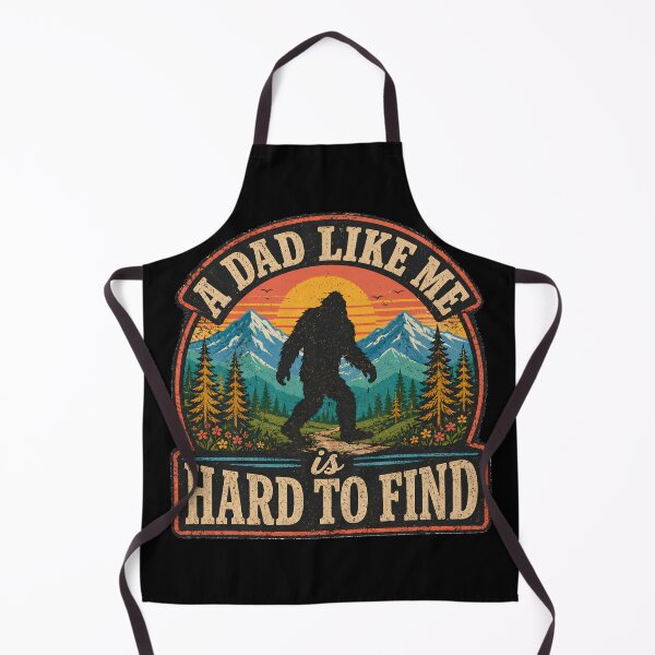 Item preview, Funny Bigfoot Dad Gift Sasquatch Father Humor Vintage Mountain Hiking Outdoor Legend Fathers Day Design designed and sold by designstoriesMK.