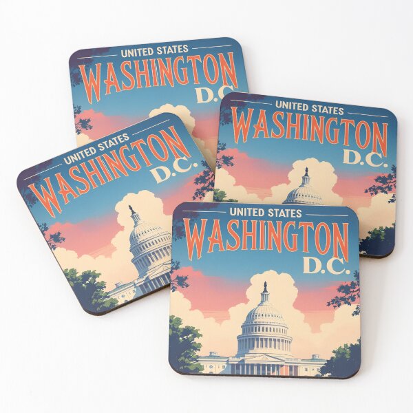 Item preview, Washington DC United States Vintage Travel designed and sold by TravelersGems.