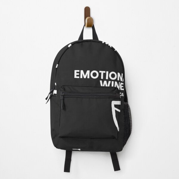 Item preview, Emotional Support Wine Glass — White Text for Dark Colours designed and sold by Off Beat Tee Hut.