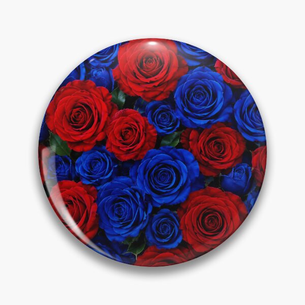 Item preview, Vibrant Red And Blue Rose Garden designed and sold by Owcomm.