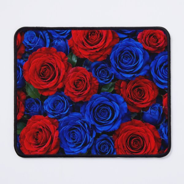 Item preview, Vibrant Red And Blue Rose Garden designed and sold by Owcomm.