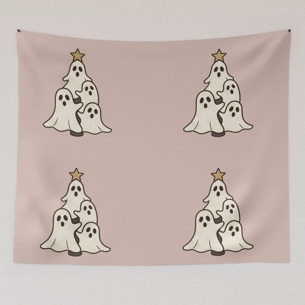 Item preview, Cute Ghost Christmas Tree Spooky designed and sold by wingoo22.