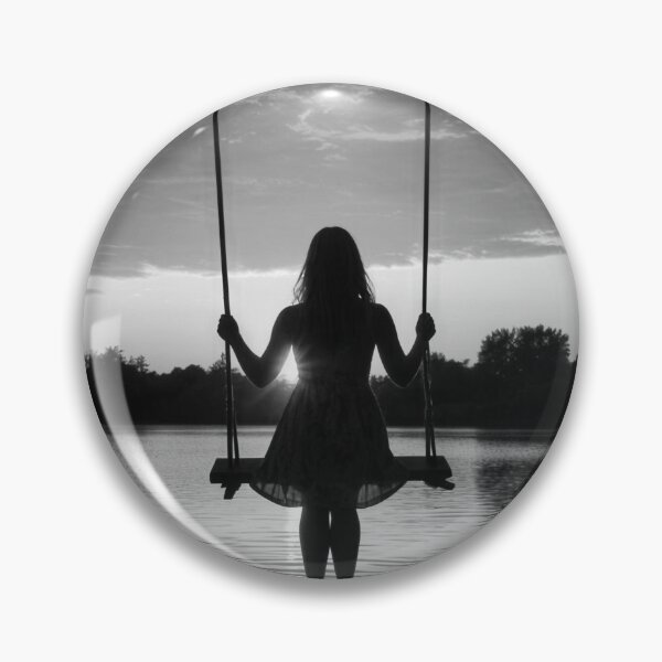 Item preview, Girl on a swing, sunset designed and sold by Astrid Arkhangelsky.