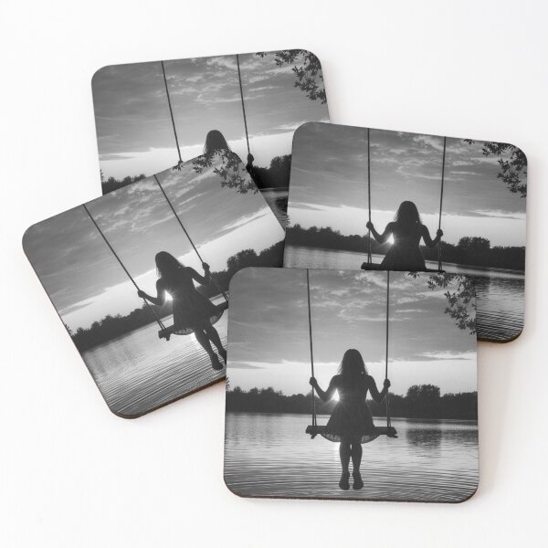 Item preview, Girl on a swing, sunset designed and sold by Astrid Arkhangelsky.