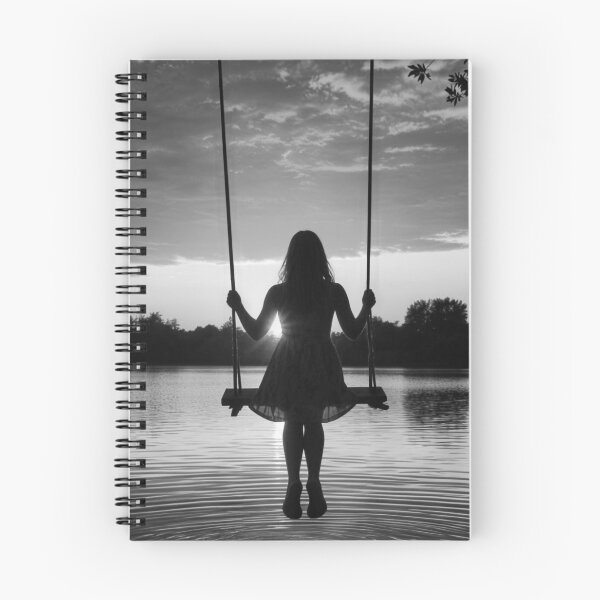 Item preview, Girl on a swing, sunset designed and sold by Astrid Arkhangelsky.