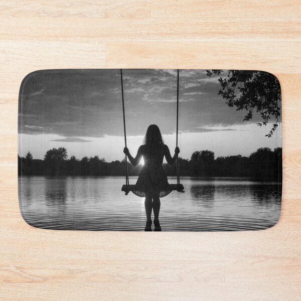 Item preview, Girl on a swing, sunset designed and sold by Astrid Arkhangelsky.