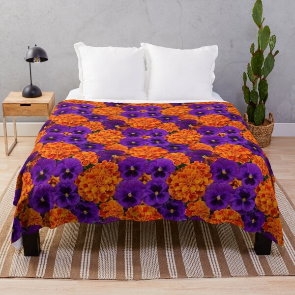 Item preview, Vibrant Purple and Orange Floral Pattern designed and sold by Owcomm.