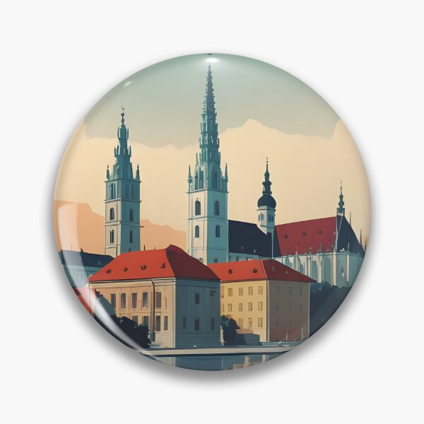Artikelvorschau, Zagreb, Kroatien, Vintage-Reisen, Tourismus entworfen und verkauft von TravelersGems.