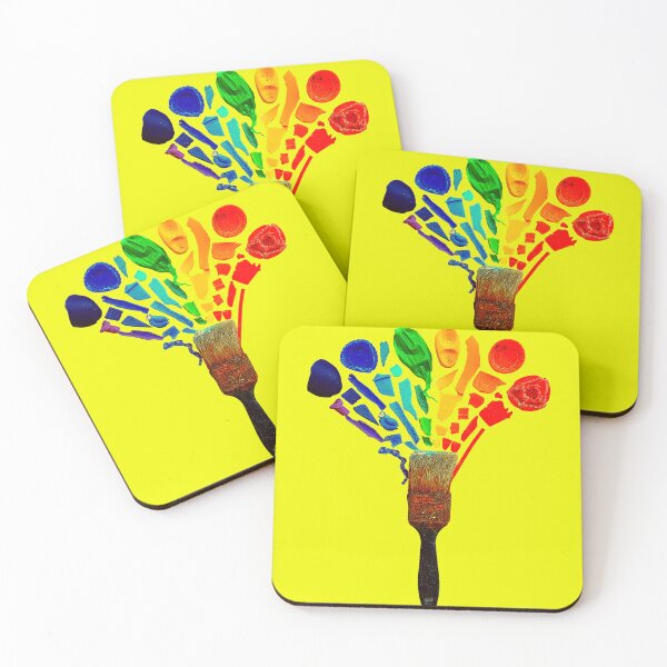 Item preview, Creative Ecology - Paintbrush Splatter of Colorful Recycled Plastic  designed and sold by Creatby7030.