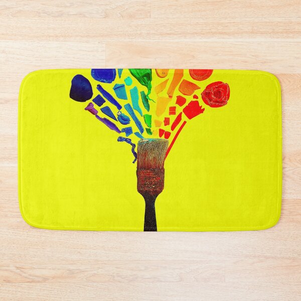Item preview, Creative Ecology - Paintbrush Splatter of Colorful Recycled Plastic  designed and sold by Creatby7030.