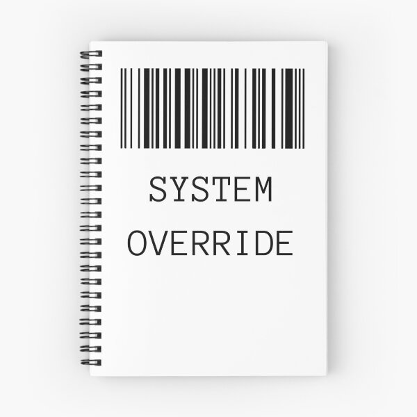Item preview, Cyberpunk System Override Barcode Techwear T-Shirt designed and sold by ForgeAndFaith.