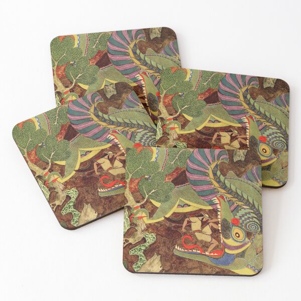 Item preview, Fantasy Wall Art, Tanglewood Tales Dragon Illustration, Edmund Dulac Vintage Art designed and sold by RickE.