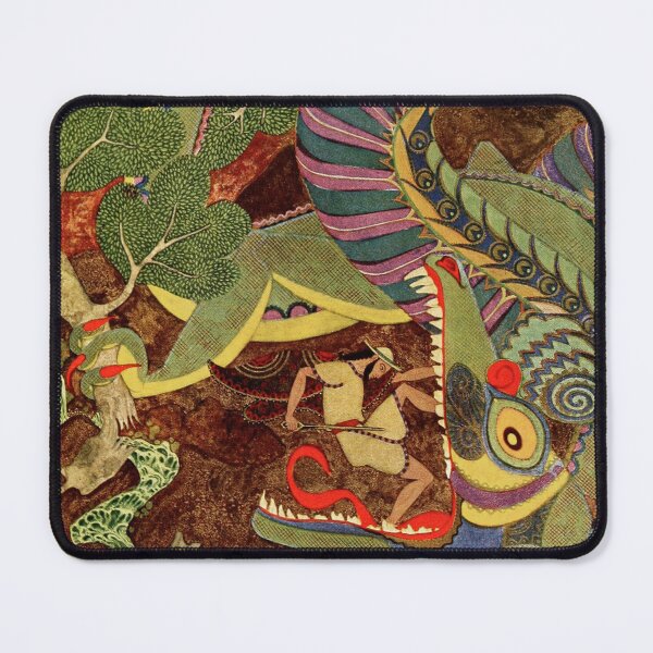Item preview, Fantasy Wall Art, Tanglewood Tales Dragon Illustration, Edmund Dulac Vintage Art designed and sold by RickE.