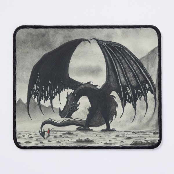 Item preview, FEAR- Charcoal Dragon Art designed and sold by Chris Ott Creates.