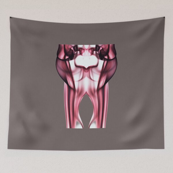 Item preview, Symmetrical Crimson Smoke Abstract - Fluid Vapor Rorschach Art  designed and sold by Creatby7030.