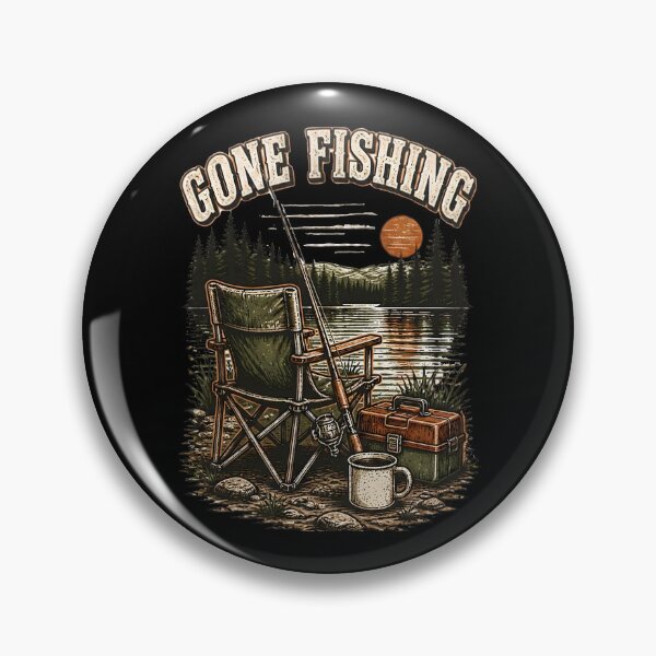 Artikelvorschau, Gone Fishing Vintage Lake Life Camper Bekleidung entworfen und verkauft von LeSoniPapaPrint.