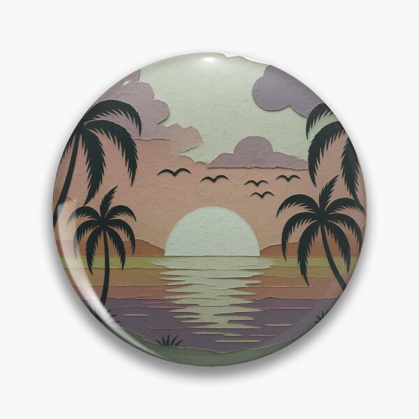 Item preview, All Who Wander Are Not Lost | Tropical Sunset Palm Tree Travel Art designed and sold by DonnaRaine.