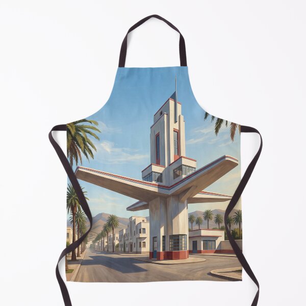 Item preview, Asmara Eritrea Vintage Travel Art – Art Deco Architecture & Italian Modernism designed and sold by Bomax121.