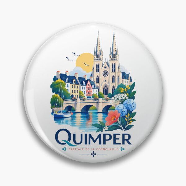 Item preview, Quimper sign with city landmarks designed and sold by 1enchik.