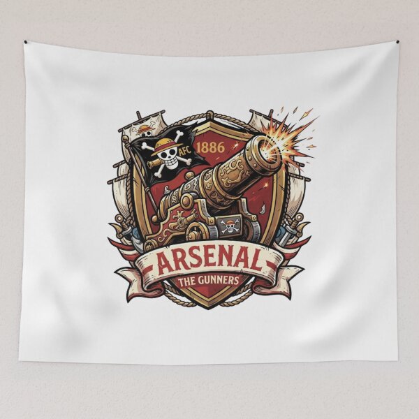 Item preview, Pirate Cannon Shield Vintage Anime Sports Crest designed and sold by annaarthk.